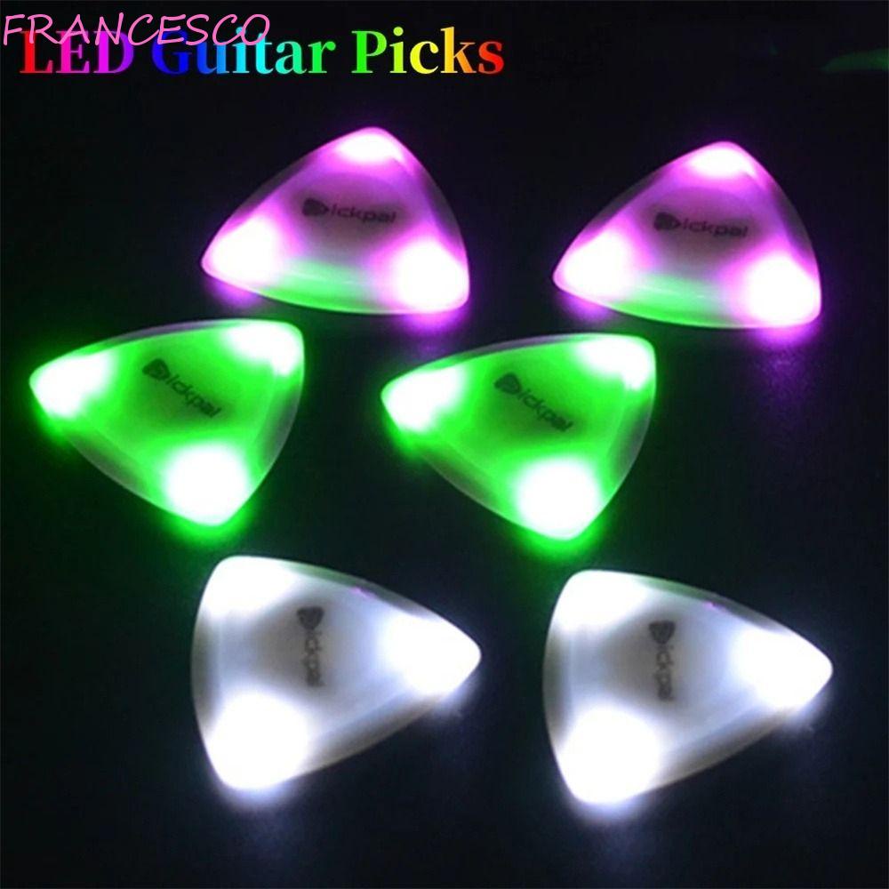 FRANCESCO Guitar LED Pick, Guitar Touch High-Sensitivity Luminous Pick ...