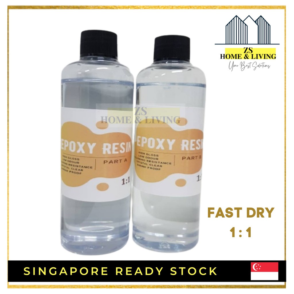 BIG SALES READY STOCK 1:1 Fast Dry AB Epoxy Resin Glue Hard PVC Resin ...