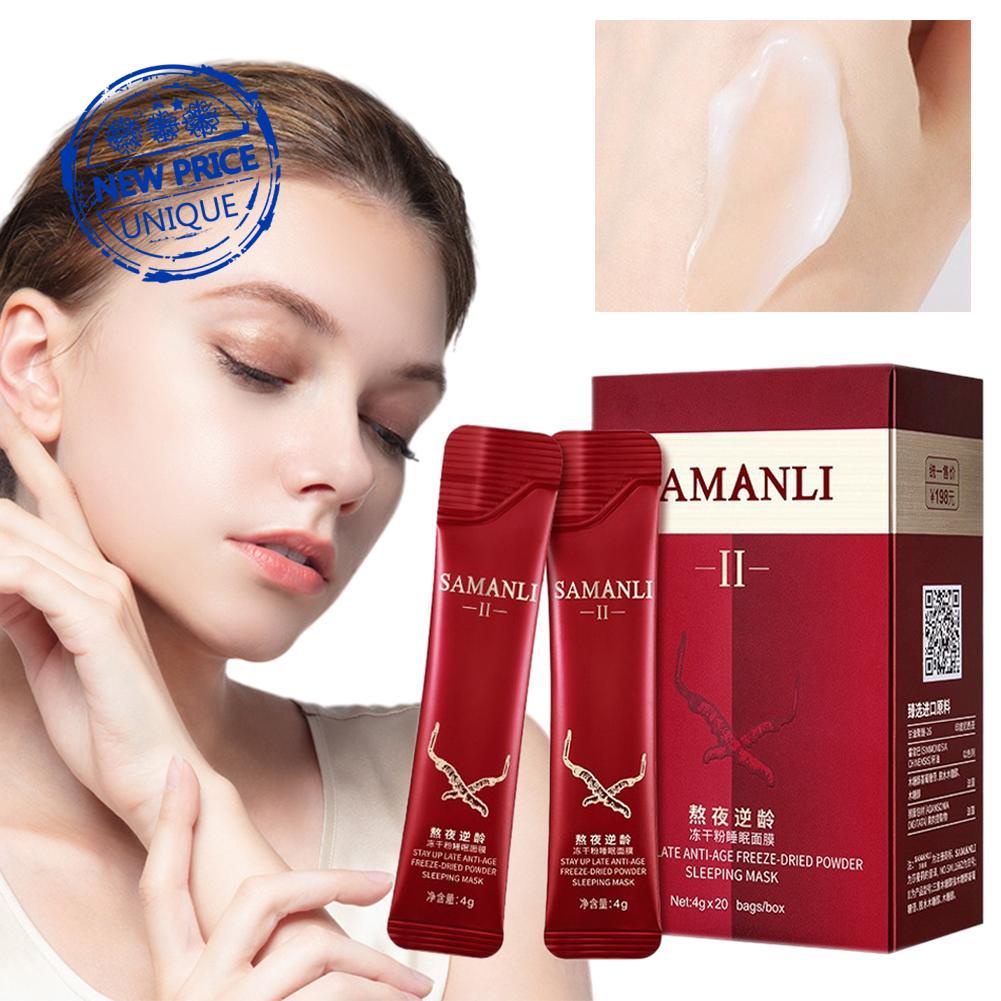 AntiAging FreezeDried Powder Sleep Mask Hydrating And Moisturizing