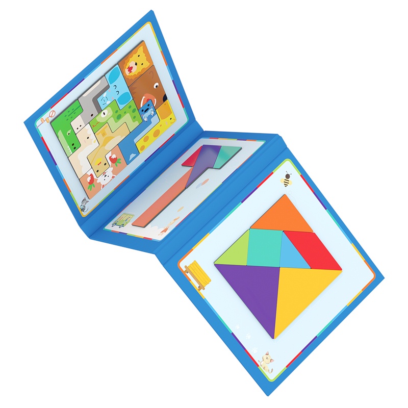 3 in 1 Foldable Magnetic jigsaw Puzzle + T Shape Tangram & Russia ...