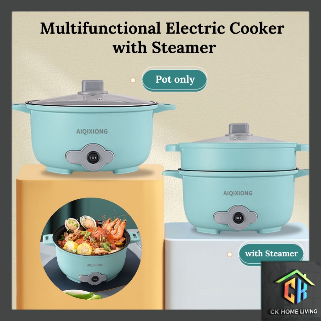 (BRAND NEW🔥) Multifunctional Non-stick Electric Cooker with Steamer ...