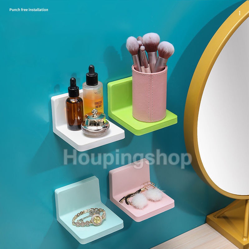 Wall Mounted Wall Organizer Rank Bathroom Shelf Kitchen Wall Rack ...