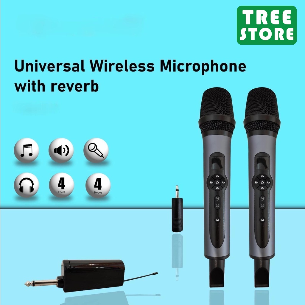 PROFESSIONAL MULTIFUNCTION 1 or 2 pcs UHF Magic Wireless Microphone ...