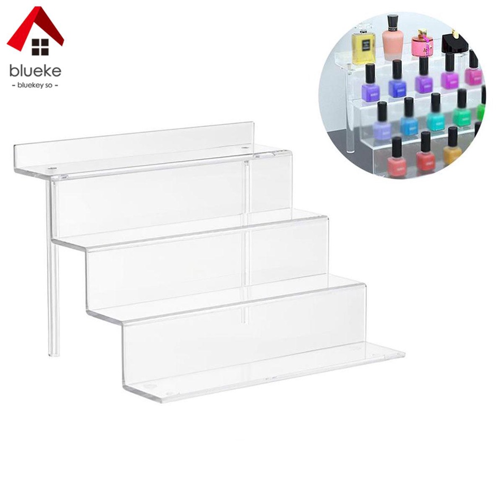 Acrylic Risers Display Stand 4 Tier Acrylic Tiered Shelf Clear Tiered ...