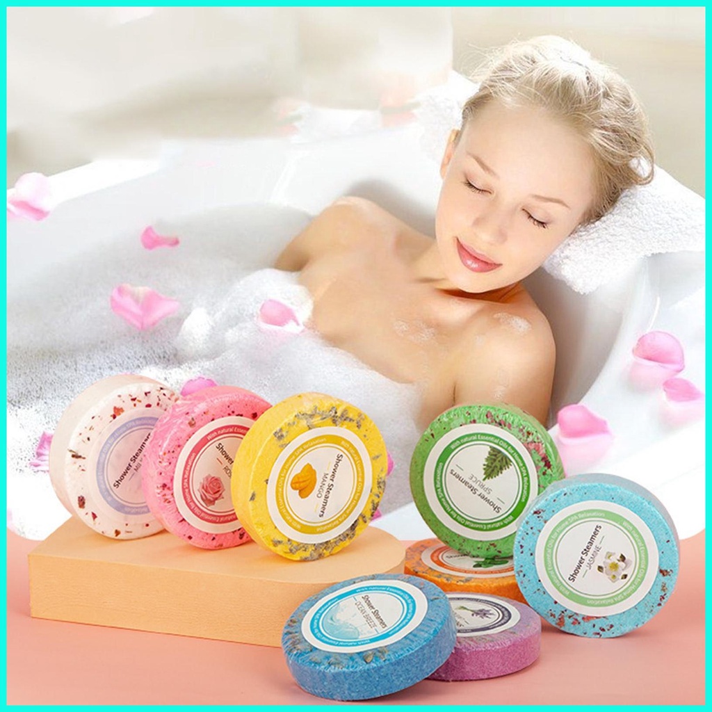 Bath Bombs 8Pcs Natural Moisturizing Bath Water Color Tablets Shower