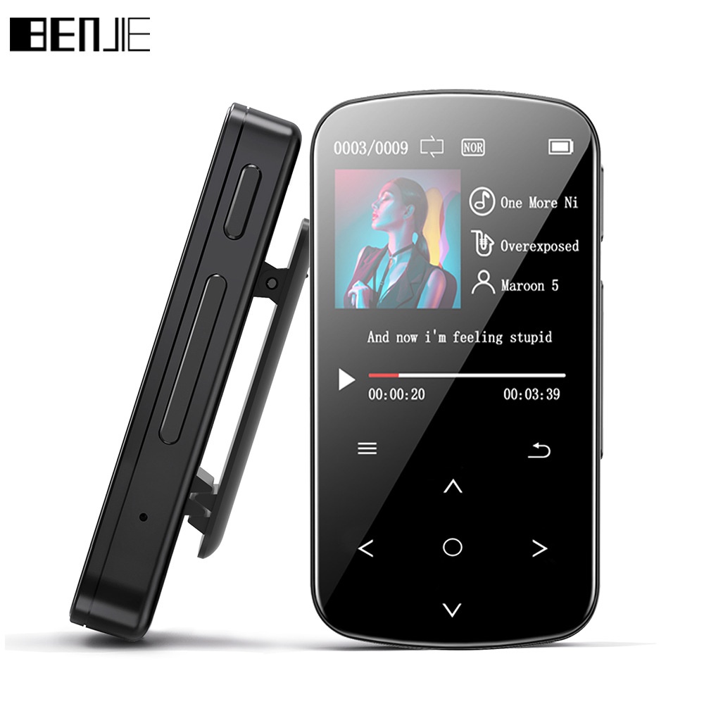 BENJIE M9 MP3 Bluetooth Player Version Mini Clip Sport Music Player ...