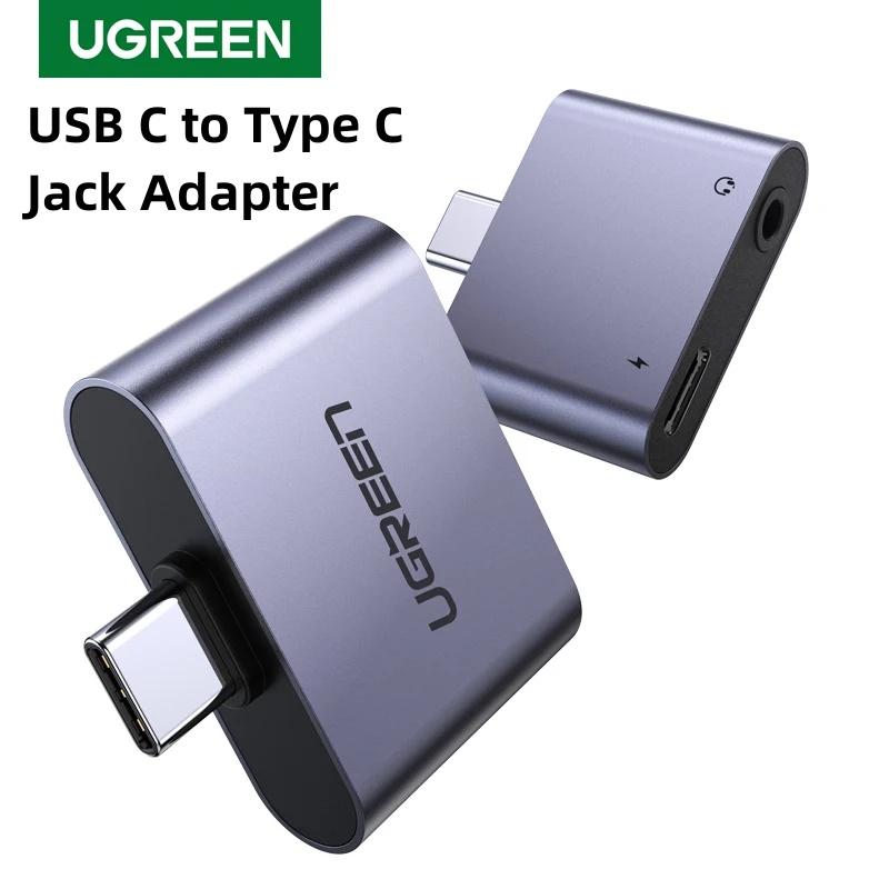 UGREEN USB C to Type C 3.5mm Headphone Jack Adapter Aluminum Audio USB Type C 3.5mm AUX Earphone Converter For Huawei P20 Pro Shopee Singapore