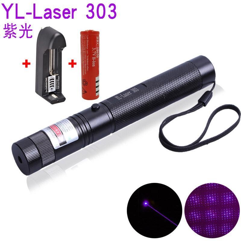 303C Purple light Green Light Red Laser Light Flashlight Electric Laser ...