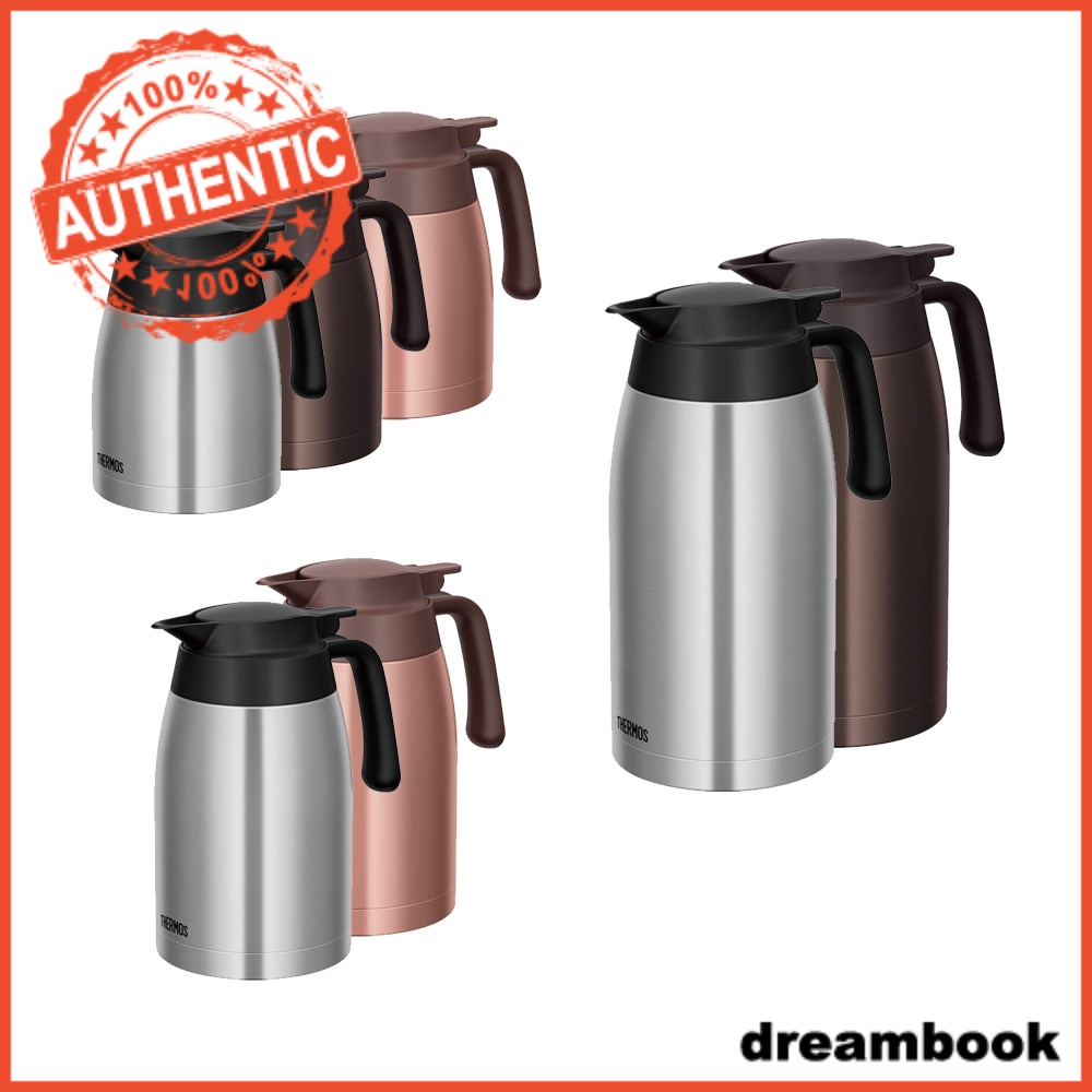 Thermos Stainless Steel Thermal Pitcher Stainless Black / Dark Brown / Bronze (1L / 1.5L / 2L