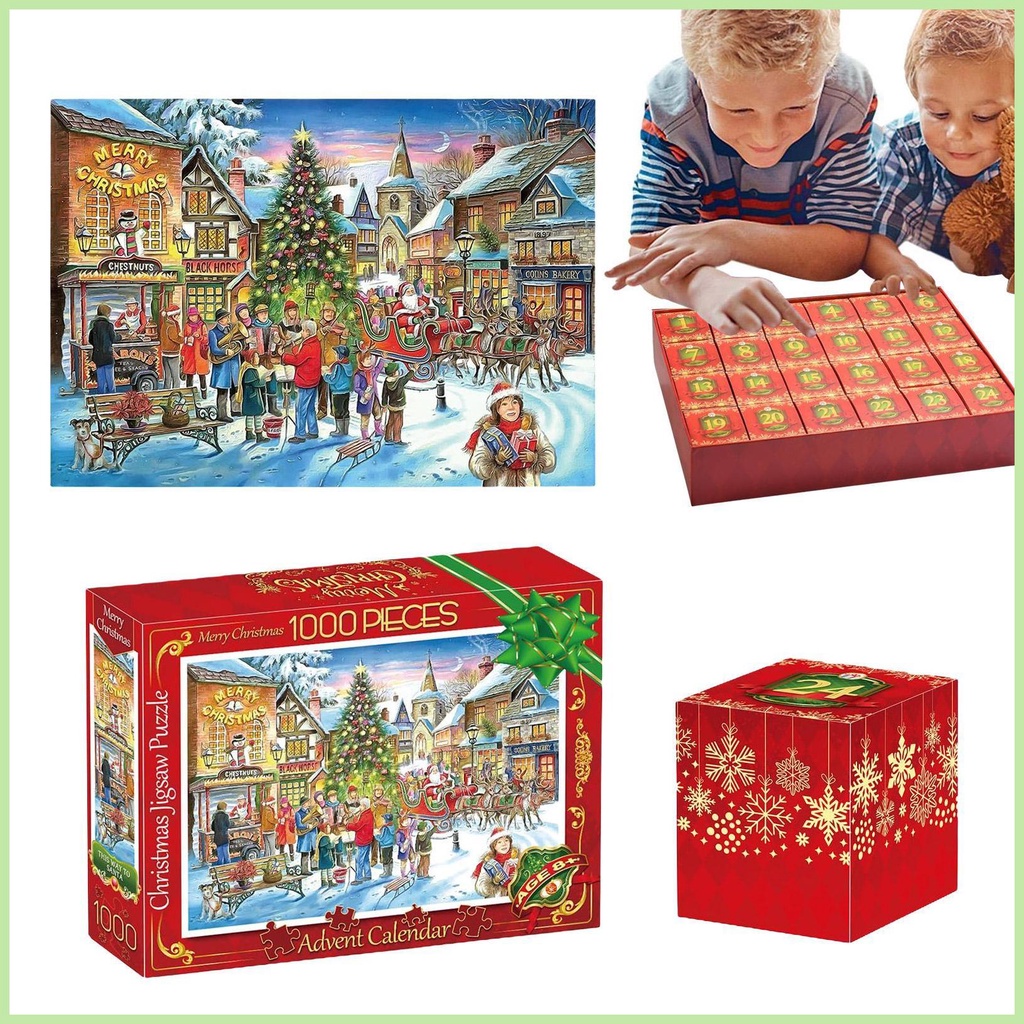 Christmas Advent Calendar 2023 Merry Christmas Jigsaw Puzzle Advent ...