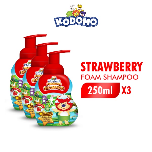 Kodomo Shampoo Strawberry Botol 250 ml x3