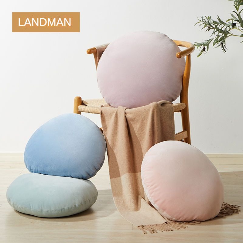 Fashion Soft Hug Cushion Round Cushion Sofa Bedside Home Office Household Lumbar Cushion PP Cotton Cushion