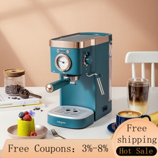 Coffee Maker Machine Italian Semi-automatic Home Office Grinding Milk Foam  Estilingue Semi Automático кофемашина 커피 머신 الة قهوة