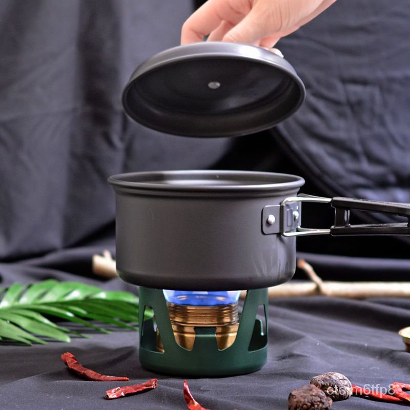 B Outdoor Alcohol Stove Liquid Solid Boiling Water Tea Portable
