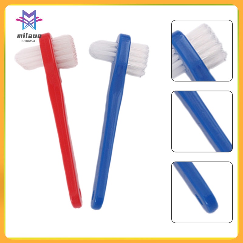 Denture Toothbrushes False Manual Adult Comfortable Mouthguard Cleaning