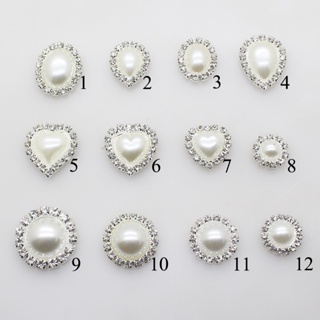 10pcs Pearl Button, Pearl Accessories, For DIY Clothes Hat Shoes  Accessories, Earrings Hair Accessories, Jewelry Handmade Accessories  8/10/12/14/16/18