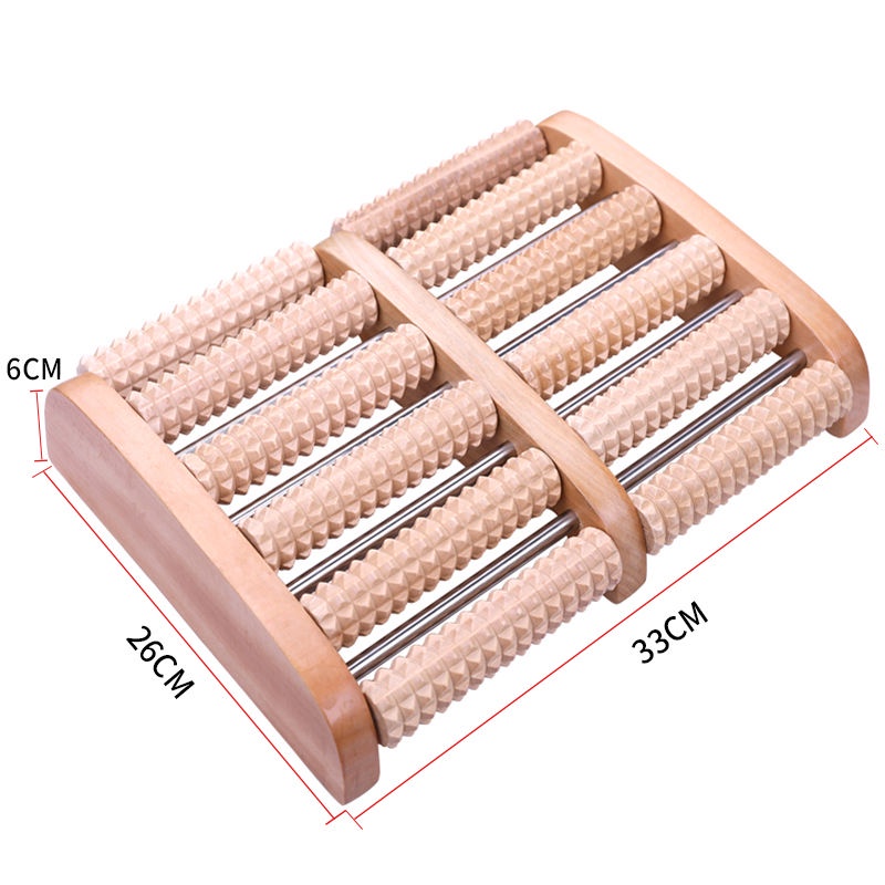 Wooden Reflexology Foot Massager Household Foot Massage Device Roller