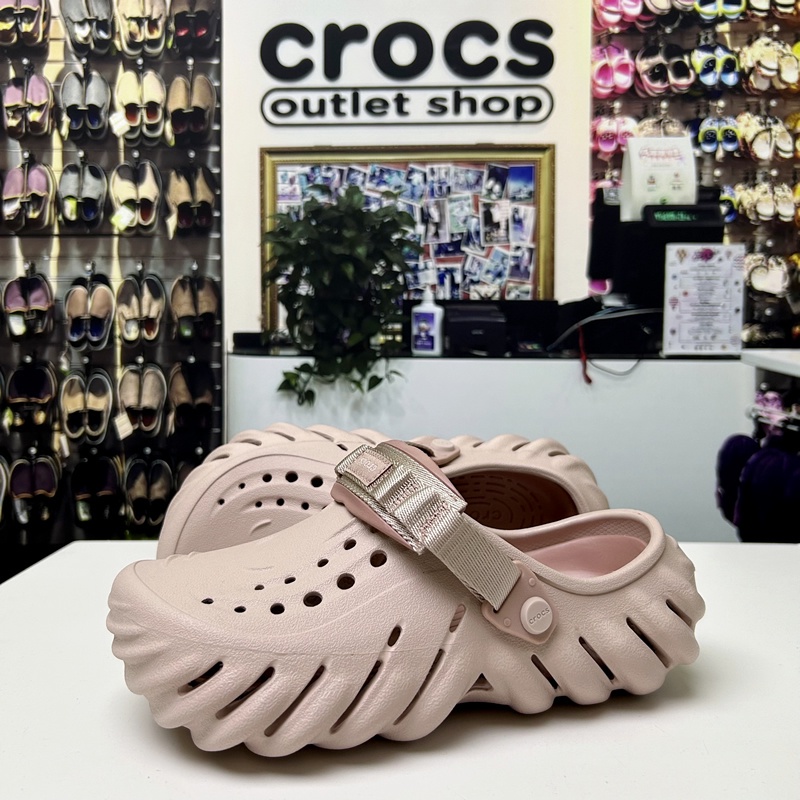 ⭐️CROC echo clog Pink Hole Shoes Beach Outdoor Sandals Anti-Slip Breathable  Wading Shoes#207937