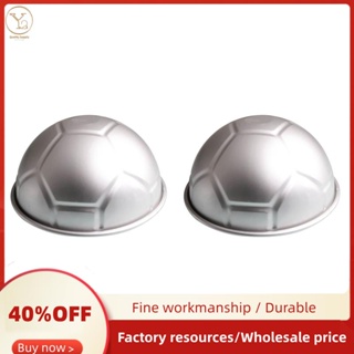 1 PCS 3D Half Round Ball Shaped Football Cake Mold 8 inch Thickening  Aluminum Alloy Mould Birthday Baking Pan 