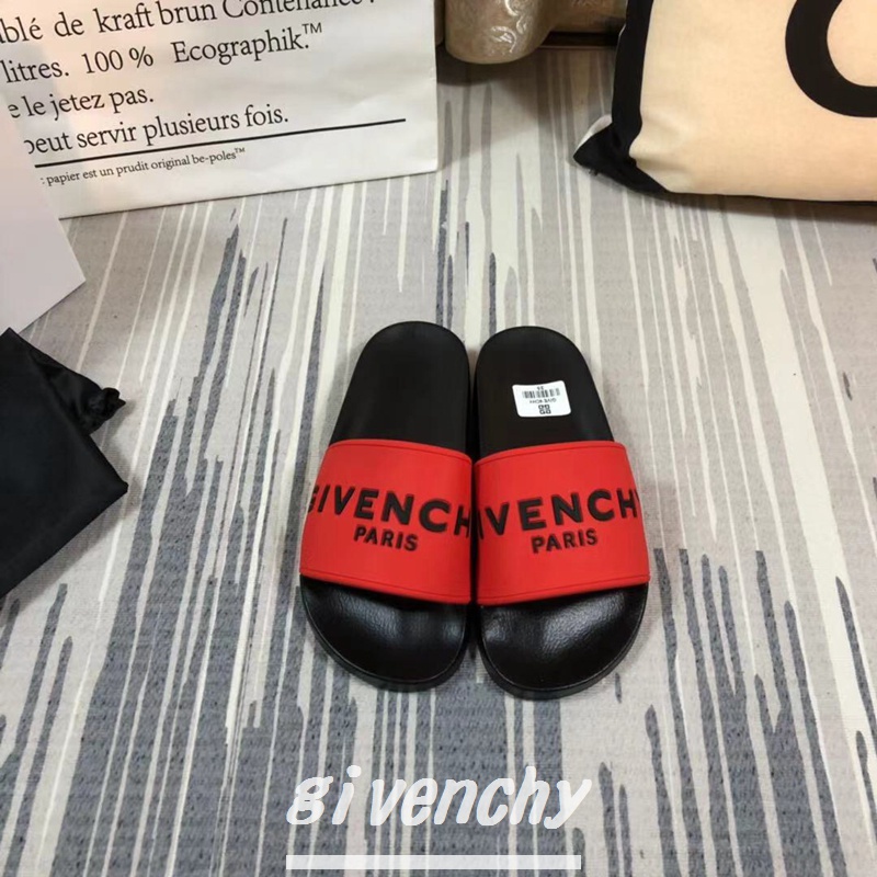 Red and black givenchy on sale slides