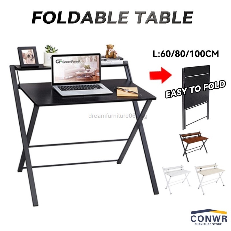 Foldable Computer Table Movable Portable Laptop Desk Study Small Simple