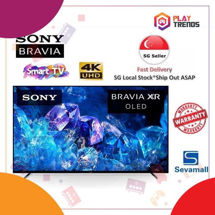 Sony Singapore OLED BRAVIA XR A80K Series 4K Ultra HD TV Smart Google