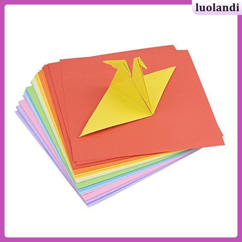 100pcs 15*15cm Double Sided Origami Paper in 10 Assorted Colours