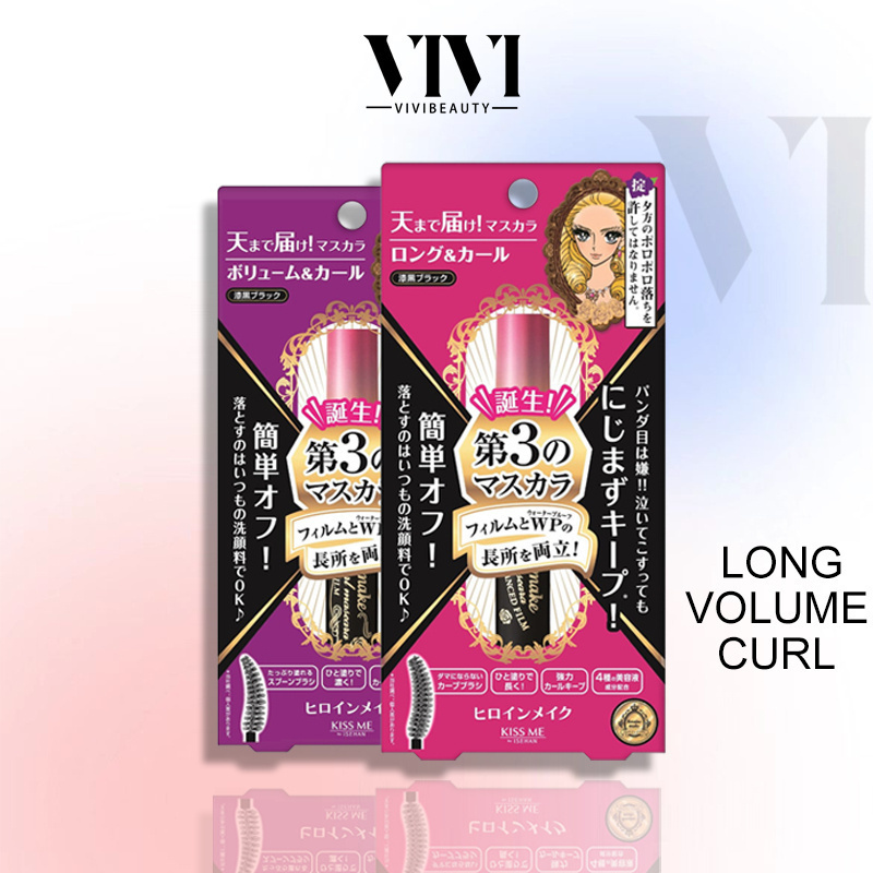 Kiss Me Heroine Mascara,Smooth Liquid Eyeliner Make Long And Curl