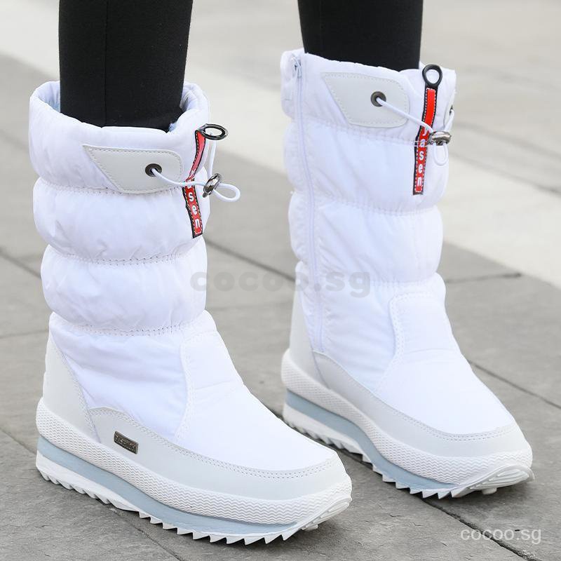 Ready Stock Hokkaido Skiing Shoes Winter Snow Boots Women's High-Top ...