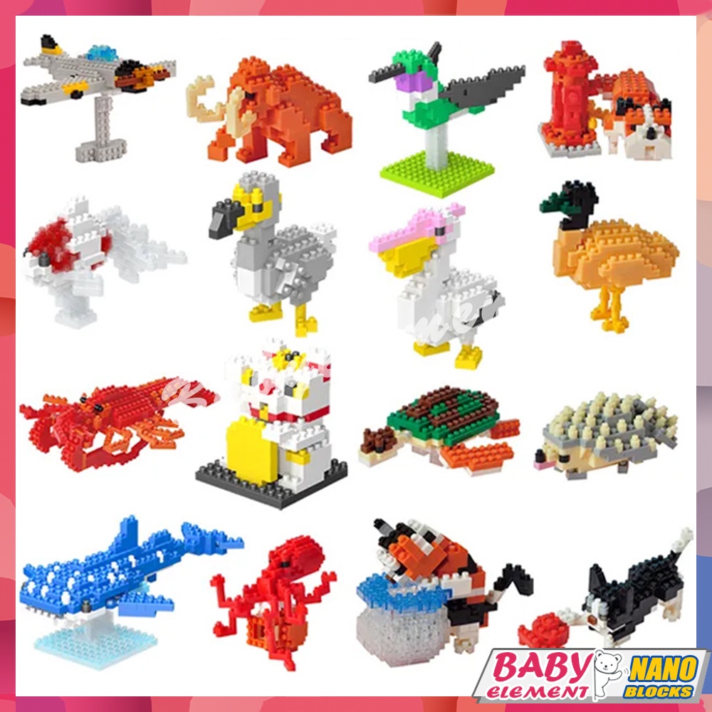 Nanoblocks animals clearance
