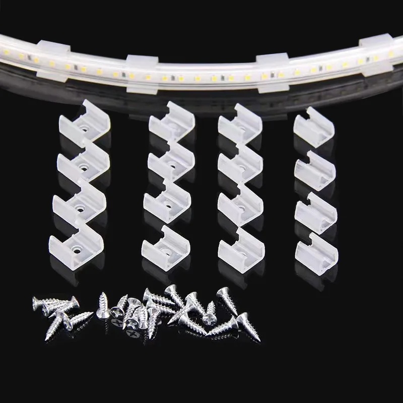 30pcs Flexible Led Strip Lights Fixed Clip for 8-20mm 12V 24V 220V ...