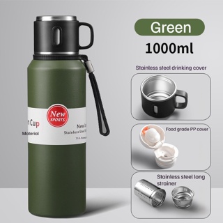 316 Stainless Steel Thermos with Tea Infuser Portable Double Wall