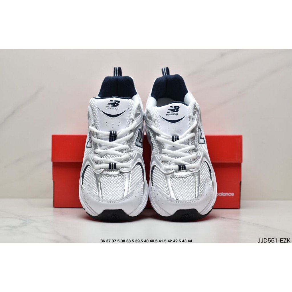 M5BZ Hot Sale New/Balance 530 NB530 Jogging Shoes White Silver MR530SG ...