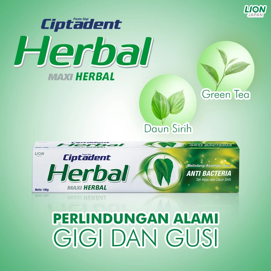 Ciptadent Pasta Gigi Maxi Herbal Tube 190 gr x3 - Gambar 3