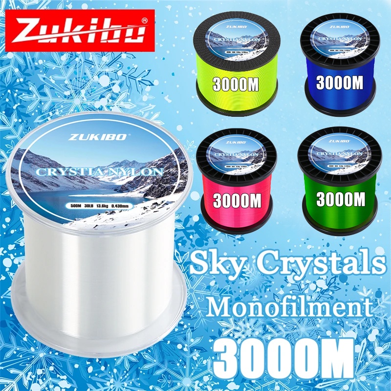 Zukibo 3000M Crystal Nylon LineJapan High Quality Durable Fishing