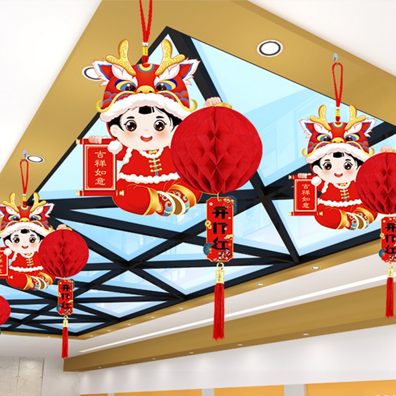2025-cartoon-hanging-paper-lantern-chinese-best-wishes-lanterns-3d