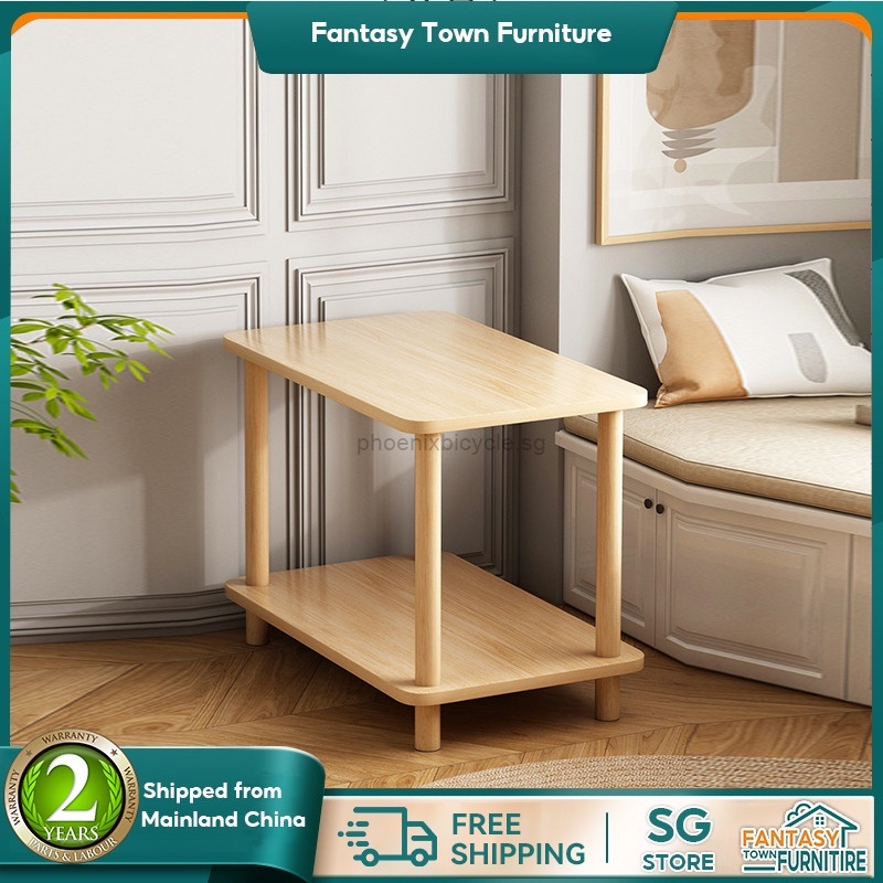 Simple Mini Side Table Small Square Tea Table Simple Household Bedroom ...
