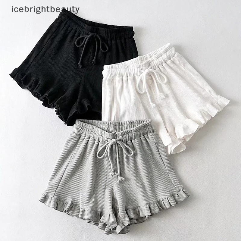 Womens Ruffle Shorts, Summer Casual Shorts High Waist Ruffle