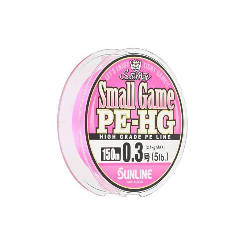 SUNLINE PE Line Saltimate Small Game HG 150m #0.3 5lb Sakura Pink