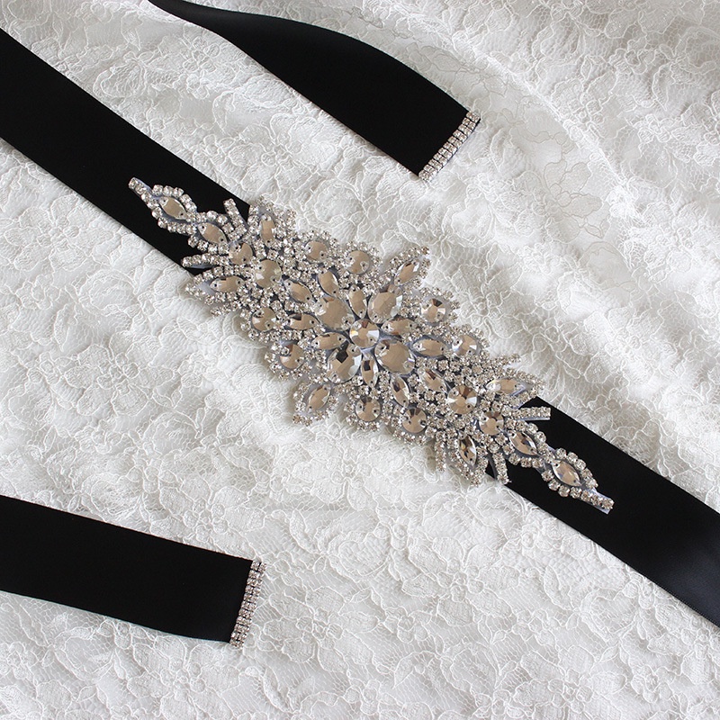 Xw33 Bridal Girdle Handmade Belt High-End Luxury Rhinestone Wedding Dress  Accessories