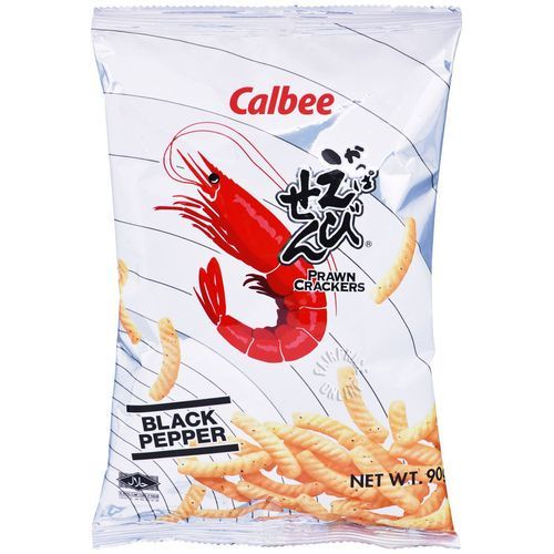 Calbee Prawn Cracker Pepper 90g Shopee Singapore