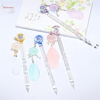 Crystal Starry Sky Glass Pen Vintage Signature Drawing Calligraphy Pen  Glass Dip Pen