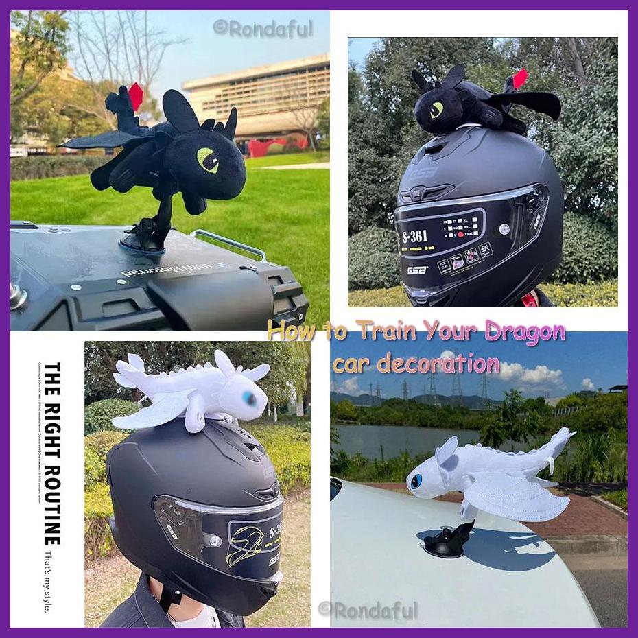 How to Train Your Dragon Night Fury Toothless Car Ornament Roof Doll ...