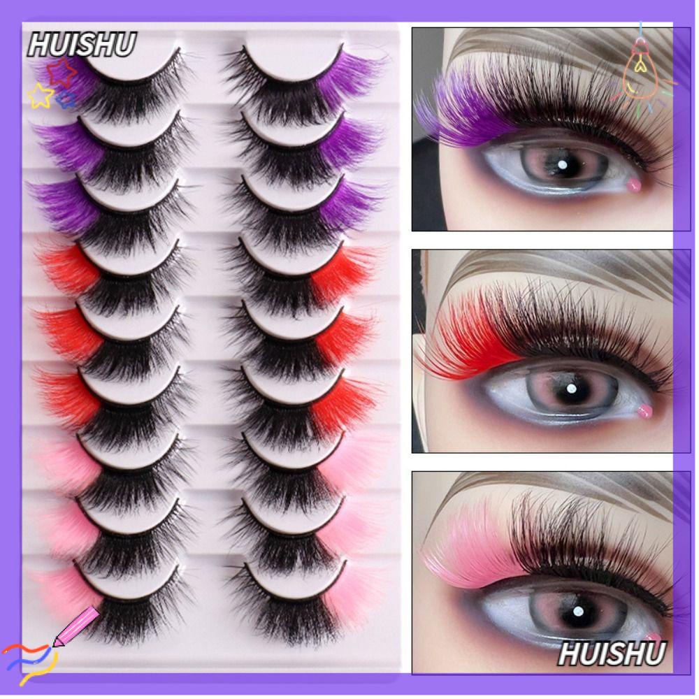 HS 3/9Pairs False Eyelashes Eye Makeup Tools Handmade Craft Eye Lashes