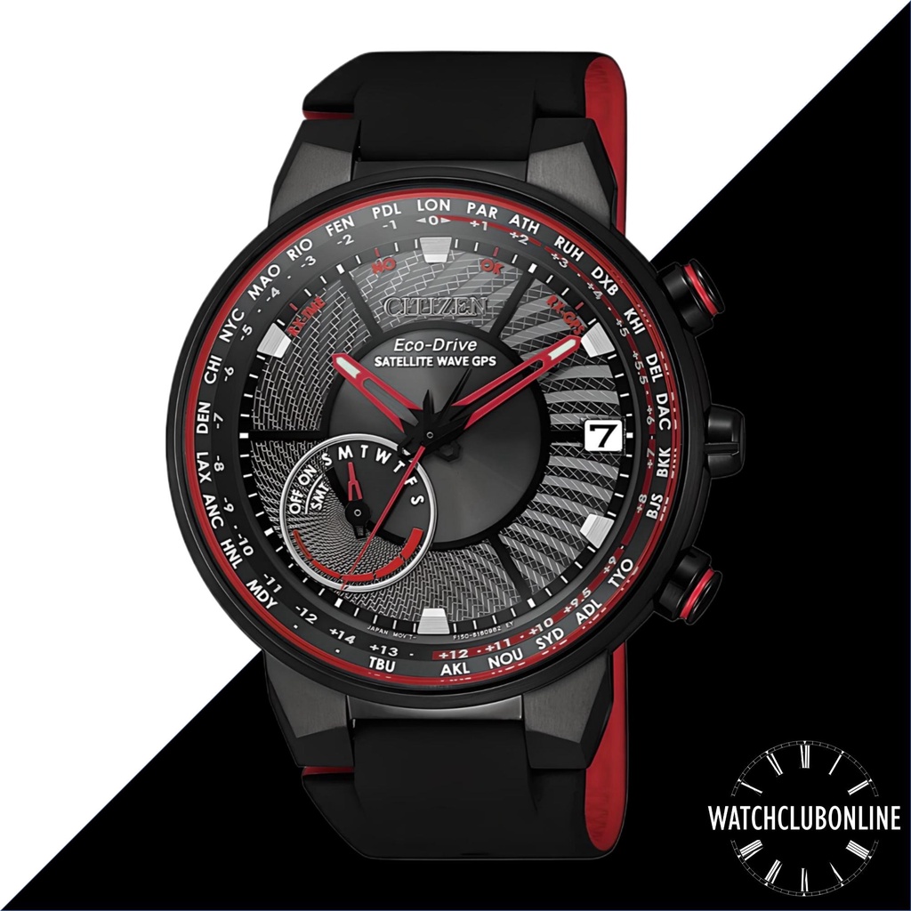 WatchClubOnline CC3079 11E Citizen Eco Drive Solar Satellite Wave Men Casual Formal Sports Watches CC3079 CC 3079