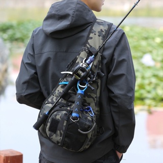 Fishing Tackle Bags Shoulder Crossbody Bag Waist Pack Fish Lures