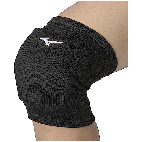 Mizuno Volleyball Knee Supporter with pad, unisex Black x