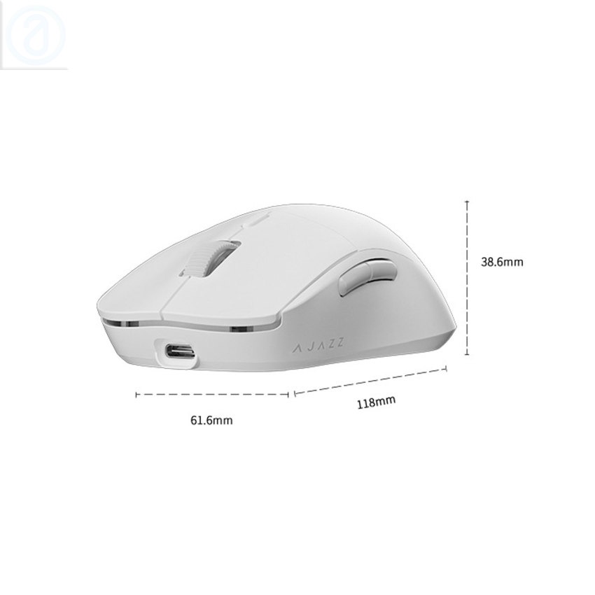 Ajazz AJ199 2.4G Wireless Air Mouse Paw3395 Sensor Low Delay FPS Gaming