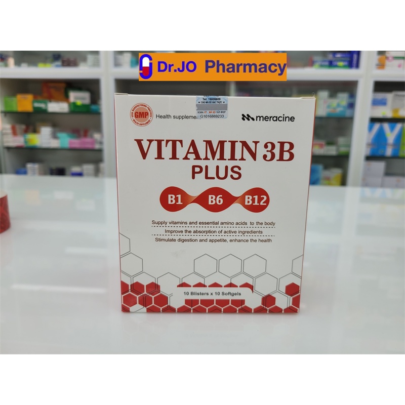 Vitamin 3B plus Supplement Vitamins B1, B6, B12 And Amino acid H