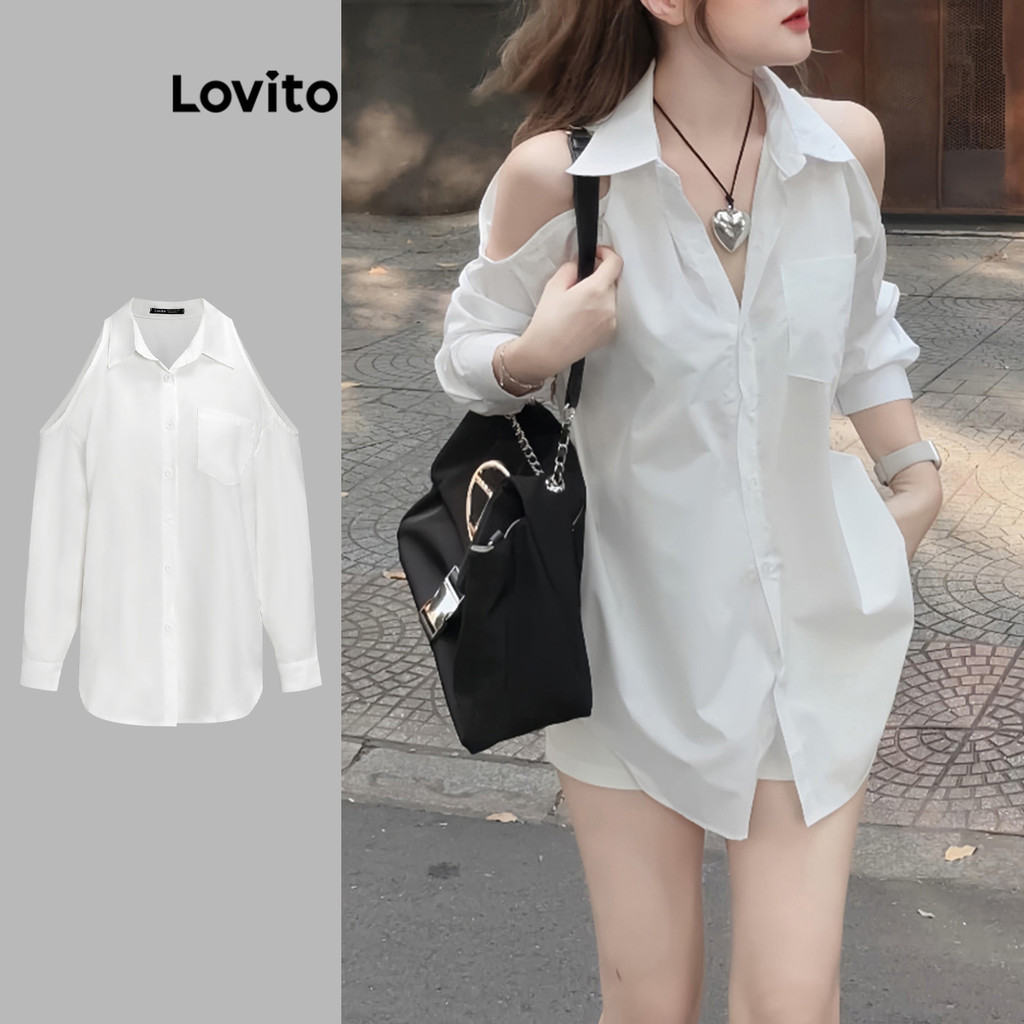 White casual blouse womens sale